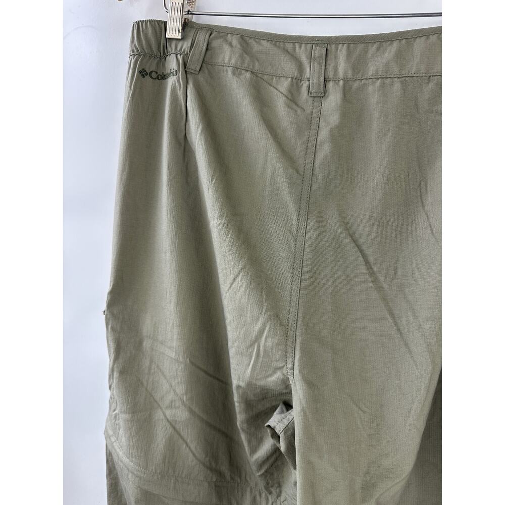 Columbia Women's Aruba III Convertible Pant Green UPF Zip Off Shorts Size XL - Picture 6 of 12